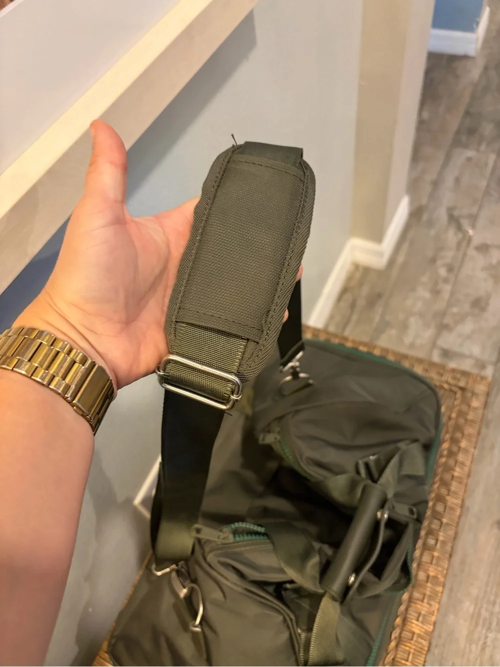 CALPAK Weekender Duffel Travel Bag w/ Shoe Compartment Olive Green Carry-On